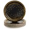 48 Pack Black and Gold Paper Plates for Birthday Party Supplies, Graduation, New Years Eve (9 In)